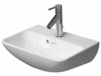 Me by Starck Handwaschbecken, ohne Hahnloch, Überlauf, mit Hahnlochbank, 450 mm,