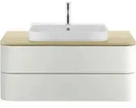 Duravit Happy D.2 Plus - Aufsatzwaschtisch, 60x46 Cm, Mit 1 Hahnloch, Alpinwei&szlig;