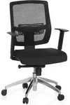 B&uuml;rostuhl / Drehstuhl Net 90 Netzstoff/stoff Schwarz/schwarz Hjh Office