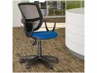Ergonomischer Dreh Stuhl Büro Schreibtisch Chef Sessel Gaslift blau Nowy Styl gtp