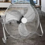 Standventilator Standl&uuml;fter Ventilator K&uuml;hler 3 Einstellbare Leistungsstufen Chrom,