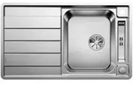 Blanco Einbausp&uuml;le Axis Iii 45 S-if Edelstahl Seidenglanz Infino Ablauf 522102