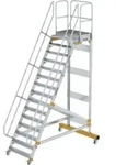 Plattformtreppe 60&deg; Fahrbar Stufenbreite 1 M 15 Stufen - 600755 - G&uuml;nzburger