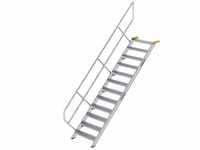 MUNK Treppe 45° inkl. einen Handlauf, 800mm Stufenbreite, 12 Stufen