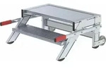 Arbeitspodest Fahrbar Stufenbreite 0,8 M Stahl-gitterrost 2 Stufen - 050434 -