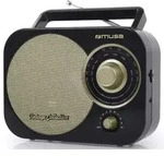 Schwarzes Analoges Tragbares Radio Muse M055rb