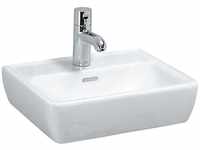 Pro a Handwaschbecken, ohne Hahnloch, mit Überlauf, 450x340mm, weiß, H8119510001091