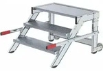 Arbeitspodest Fahrbar Stufenbreite 0,8 M Stahl-gitterrost 3 Stufen - 050435 -