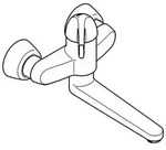 Grohe - Euroeco Special Einhand-sicherheitsmisch-waschtischbatterie, Ausladung 256mm,