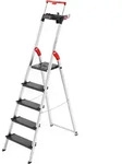 Hailo L100 Topline, Alu-sicherheits-stehleiter, 5 Stufen