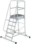 G&uuml;nzburger Steigtechnik - Plattformleiter Mit Rollen 6 Stufen - 303106