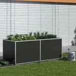 Kgt - Aluminium-hochbeet '210', Silber, 2,05 X 0,91 X 0,77 M (l X B X H)