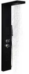 Home Deluxe - Duschpaneel - Cascata Schwarz - Ma&szlig;e: 142 X 20 X 50,5 Cm, Inkl.