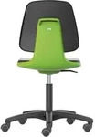 Bimos Arbeitsstuhl Labsit 2, Pu Gr&uuml;n Sitzh&ouml;he 450-650 Mm, Mit Rollen