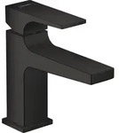 Metropol - Waschtischarmatur Mit Ablaufgarnitur Push-open, Schwarzmatt 32500670 -