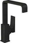 Metropol - Waschtischarmatur Mit Ablaufgarnitur Push-open, Schwarzmatt 32511670 -