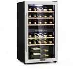 Klarstein - Vinamour 29 Duo Weink&uuml;hlschrank 2 Zonen 80l/29 Flaschen 5-22&not;&infin;c Touch