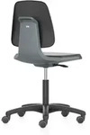 Bimos - Arbeitsstuhl Labsit 2, K-leder Anthr. Sitzh&ouml;he 450-650 Mm, Mit Rollen