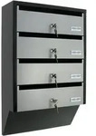 Rottner - Depot 4 Silver / Black Zyl.schloss M. 2 Schl.