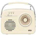 Silva Schneider - Mono 1965 Kofferradio Ukw Aux, Usb Wiederaufladbar Beige