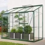 Vitavia - Anlehn-gew&auml;chshaus 'styx 3300', Smaragd, 3,3 M2, 3 Mm Esg