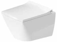 Duravit - Wand-WC Compact Viu 251109, Rimless, 370x480 mm, Farbe: Weiß mit