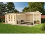 Gartenhaus Freiburg-44 Iso Gartenhaus Aus Holz, Holzhaus Mit 44 Mm Wandst&auml;rke