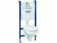 Grohe WC-Vorwand-Element Solido Compact 5-in-1 Set spülrandlos Tiefspül WC
