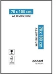 Akzentrahmen, H. 100 X B. 70 Cm, Schwarzes Aluminium, Nielsen Nielsen