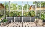Vitavia - Hochbeet 'linus In & Out 401 L', Granit, 245 X 65 X 40 Cm (l X B X H)