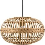Eglo - Pendelleuchte Amsfield Braun Holz &Oslash; 38 Cm E27, Max. 60 W Deckenlampen &