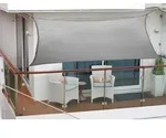 Balkon-sonnensegel 270 X 140cm Anthrazit Polyesterstoff