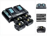Makita Power Source Kit 18 V Mit 4x Bl 1860 B Akku 6,0 Ah + Dc 18 Rd