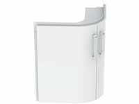 Eck Handwaschbecken Unterschrank Renova Nr. 1 Comprimo Neu 482x605x482mm Weiß