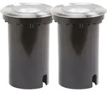 Konstsmide - 2er Set Au&szlig;en Bodeneinbaustrahler &Oslash; 11cm Ip65, Edelstahl, Bis 1500 Kg