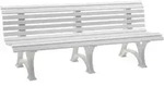 Gartenbank Borkum 4-sitzer L&auml;nge 2000 Mm, Wei&szlig;