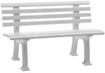 Bank Ibiza L1200xb540xh740mm 2-sitzer Ku.wei&szlig; Blome