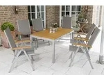 Naxos Set 7tlg 6 Sessel Tisch 150x90cm
