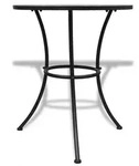 Bistrotisch Terrakotta-rot Und Wei&szlig; 60 Cm Mosaik - Vidaxl