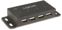 Logilink 4-port Led-metall-usb-2.0-hub Mit 5v/2a-netzteil (480 Mb/s)