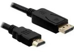 Delock Delock Displayport 1.1 Male> Hdmi-a Passive Male De High Speed 2m Schwarz