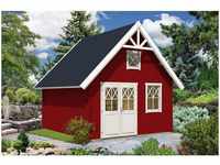 Alpholz Schwedenhaus 44 ISO Blockhaus aus Holz, Holzhaus mit 44 mm Wandstärke