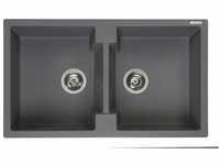 Reginox - Amsterdam 20 Küchenspüle mit Doppelbecken grau metallic - Grau