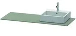 Duravit - Xsquare Konsole 060g, 1400x 550 Mm, 1 Ausschnitt Rechts,