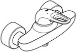 Einhand-brausebatterie Eurostyle 33590 Wandmontage Chrom, 33590003 - Grohe