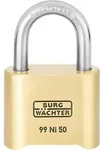 Burg Wachter - Burg W&auml;chter No. 99 Ni 50 Sb Vorh&auml;ngeschloss Messing Zahlenschloss