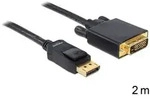 Delock Display Port St.> 24 + 1pin Dvi-st. 2.0m Goldk. [bk]