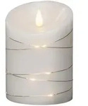Konstsmide 1844-190 Led Echtwachskerze, Wei&szlig;, Warmwei&szlig;