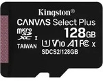 Kingston - Canvas Select Plus Speicherkarte Microsdhc Uhs-i, Klasse 10, 100 Mb/s 128