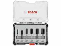 Professional 6 tlg Nutfräser Set 8mm Schaft (2607017466) - Bosch